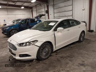 2013 Ford Fusion Titanium with VIN 3FA6P0K96DR123542, listed as a IAAI auction lot 41630275 with 140,698 mi miles. Bid and sale history available at carsss.com. Image 2.
