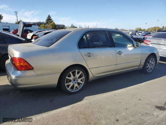2002 Lexus LS 430 with VIN JTHBN30F220053591, listed as a Copart auction lot 73186624 with NaN miles and Salvage Title. Bid and sale history available at carsss.com. Image 3.