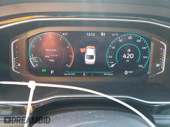 2021 Volkswagen Jetta GLI S with VIN 3VW6T7BU4MM014350, listed as a Copart auction lot 50864375 with 70,733 mi miles and Salvage Title. Bid and sale history available at DreamBid. Image 9.
