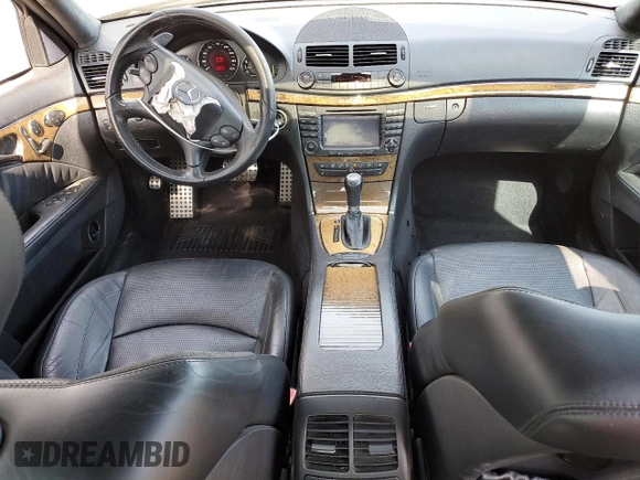 2007 Mercedes-Benz E 63 AMG with VIN WDBUF77X67B040480, listed as a Copart auction lot 47549575 with 206,402 mi miles and Salvage Title. Bid and sale history available at carsss.com. Image 8.