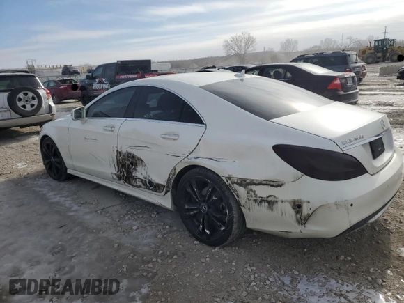 2016 Mercedes-Benz CLS 400 with VIN WDDLJ6FB8GA161891, listed as a Copart auction lot 87276124 with 93,133 mi miles and Salvage title. Bid and sale history available at DreamBid. Image 2.
