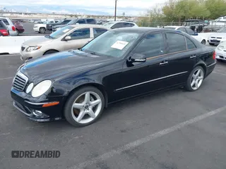 2009 Mercedes-Benz E-Class Luxury 3.5L with VIN WDBUF56X59B431984, listed as a IAAI auction lot 41789645 with 141,331 mi miles. Bid and sale history available at carsss.com. Image 2.