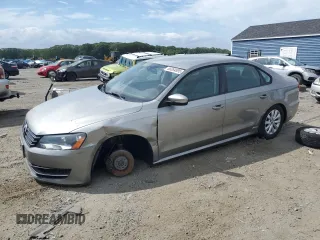 2013 Volkswagen Passat S с VIN 1VWAP7A36DC138628, выставлен на аукционе Copart как лот 65064895 с пробегом 61 524 миль миль и Чистый • Clean title. История ставок и продаж доступна на DreamBid. Изображение 1.