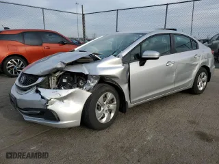 2015 Honda Civic Sedan LX with VIN 19XFB2F58FE111642, listed as a Copart auction lot 49540255 with 94,484 mi miles and Salvage Title. Bid and sale history available at carsss.com. Image 1.