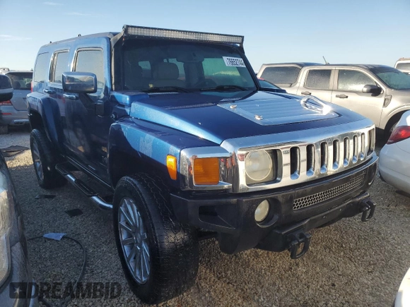 2006 Hummer H3 with VIN 5GTDN136768134709, listed as a Copart auction lot 76652744 with 205,744 mi miles and Salvage Title. Bid and sale history available at carsss.com. Image 4.