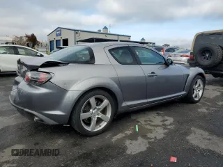 2004 Mazda RX-8 with VIN JM1FE17N740117681, listed as a Copart auction lot 85284094 with 138,555 mi miles and Salvage Title. Bid and sale history available at carsss.com. Image 3.