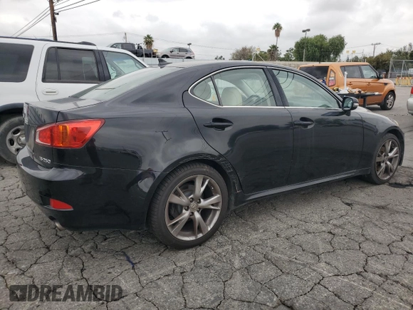 2009 Lexus IS 250 with VIN JTHBK262292089190, listed as a Copart auction lot 55884295 with 205,946 mi miles and Clean Title. Bid and sale history available at DreamBid. Image 3.