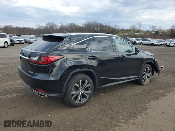 2021 Lexus RX with VIN 2T2HZMDA5MC259352, listed as a Copart auction lot 52934495 with 46,844 mi miles and Salvage Title. Bid and sale history available at carsss.com. Image 3.