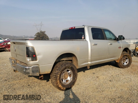 2010 Dodge Ram 2500 SLT with VIN 3D7UT2CL3AG161679, listed as a Copart auction lot 76006454 with 206,157 mi miles and Salvage Title. Bid and sale history available at carsss.com. Image 3.