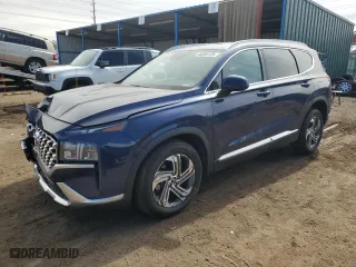 2021 Hyundai Santa Fe SEL with VIN 5NMS24AJ3MH326687, listed as a Copart auction lot 48205135 with 31,761 mi miles and Salvage Title. Bid and sale history available at carsss.com. Image 1.