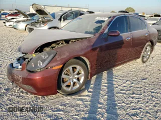 2006 Infiniti G35 z VIN JNKCV51F06M615940, wystawiony jako Copart lot #81223434 z przebiegiem 201 543 mil mil oraz Szkody całkowita. Historia ofert i sprzedaży dostępna na DreamBid. Obrazek 1.