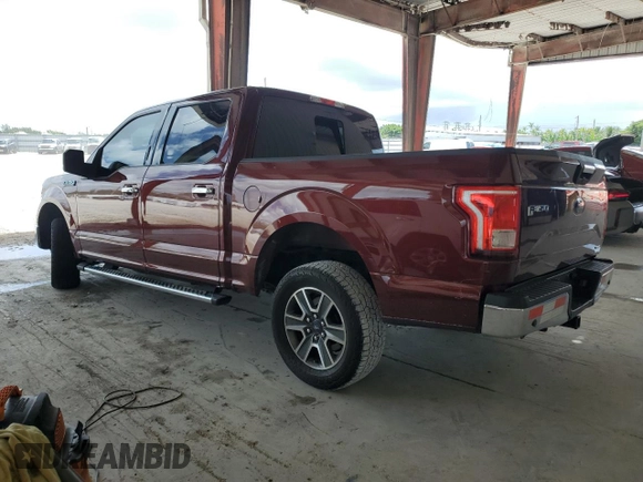 2015 Ford F-150 XL with VIN 1FTEW1CF2FFB78444, listed as a Copart auction lot 63051095 with 227,322 mi miles and Salvage title. Bid and sale history available at DreamBid. Image 2.