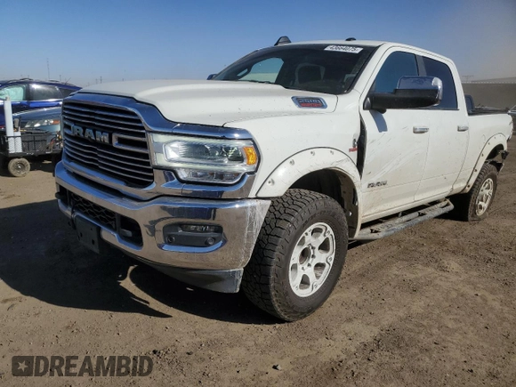 2019 Ram 2500 Laramie z VIN 3C6UR5FL1KG657255, wystawiony jako Copart lot #43664075 z przebiegiem 29 126 mil mil oraz Szkoda całkowita • Salvage title. Historia ofert i sprzedaży dostępna na DreamBid. Obrazek 1.