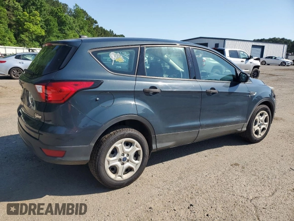 2019 Ford Escape S with VIN 1FMCU0F7XKUB48010, listed as a Copart auction lot 56246225 with 46,265 mi miles and Salvage title. Bid and sale history available at DreamBid. Image 3.