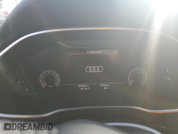 2020 Audi Q3 S line Prestige with VIN WA1FECF39L1033702, listed as a Copart auction lot 79176494 with 63,220 mi miles and Non Repairable. Bid and sale history available at carsss.com. Image 9.