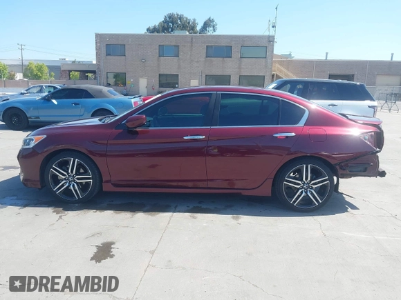 2016 Honda Accord Sport with VIN 1HGCR2F51GA040210, listed as a IAAI auction lot 42153225 with 104,615 mi miles and . Bid and sale history available at DreamBid. Image 15.