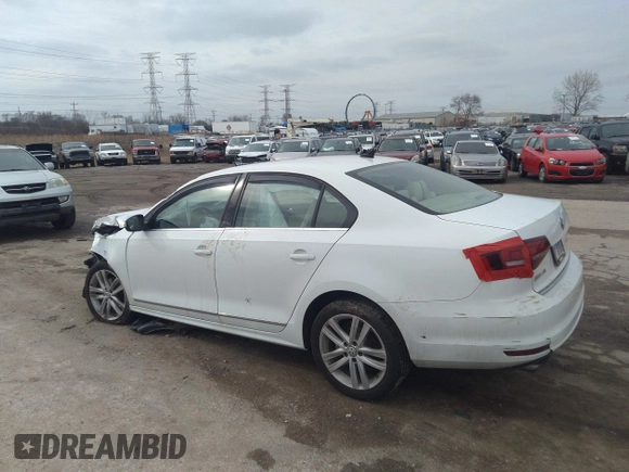 2017 Volkswagen Jetta SEL with VIN 3VWL17AJ5HM399651, listed as a IAAI auction lot 39023628 with Not provided miles and . Bid and sale history available at DreamBid. Image 3.