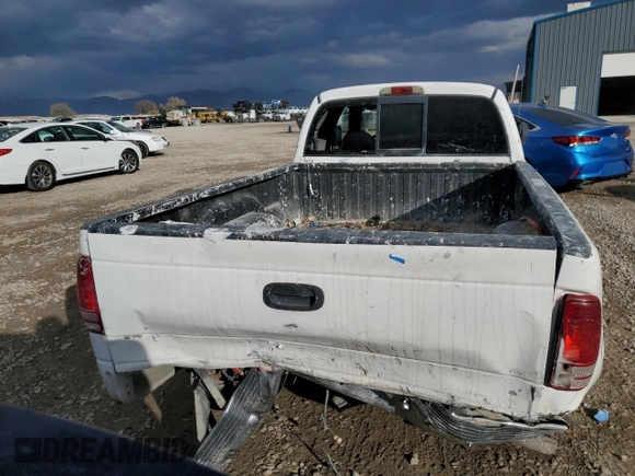 1997 Dodge Dakota with VIN 1B7GL23Y6VS241737, listed as a Copart auction lot 80543504 with 196,239 mi miles and Salvage Title. Bid and sale history available at carsss.com. Image 6.