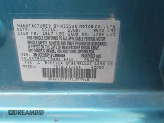 2015 Nissan Note S Plus with VIN 3N1CE2CP1FL399468, listed as a IAAI auction lot 42029481 with 146,954 mi miles and . Bid and sale history available at DreamBid. Image 9.