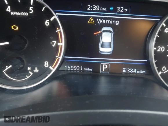 2019 Nissan Altima SR with VIN 1N4BL4CV8KN301609, listed as a IAAI auction lot 41608699 with 159,931 mi miles and . Bid and sale history available at carsss.com. Image 15.