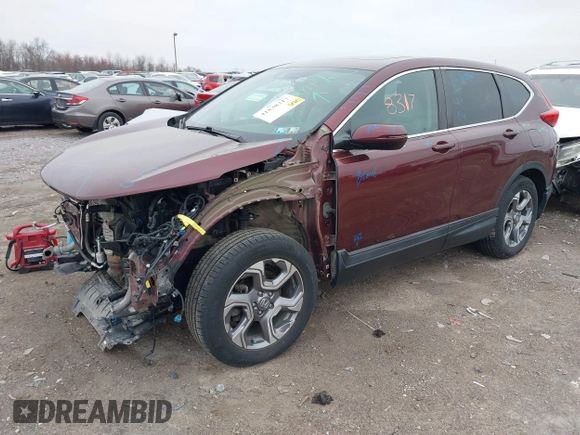 2017 Honda CR-V EX-L with VIN 2HKRW2H82HH655660, listed as a IAAI auction lot 41838317 with 69,322 mi miles. Bid and sale history available at carsss.com. Image 18.