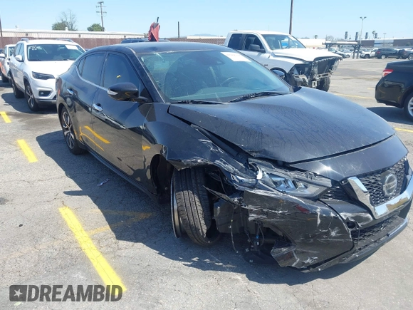 2020 Nissan Maxima SV with VIN 1N4AA6CV3LC363669, listed as a IAAI auction lot 41988306 with 87,766 mi miles and . Bid and sale history available at DreamBid. Image 1.