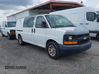 2012 Chevrolet Express Cargo with VIN 1GCSGAFX1C1144525, listed as a IAAI auction lot 42096896 with 313,766 mi miles and . Bid and sale history available at DreamBid. Image 1.