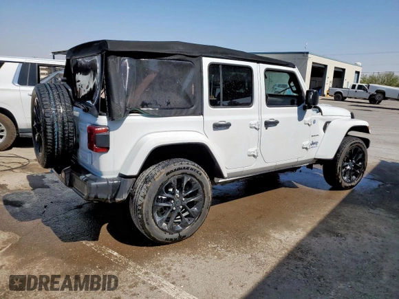 2024 Jeep Wrangler Sahara with VIN 1C4RJXP64RW274769, listed as a Copart auction lot 55928655 with Not provided miles and Clean title. Bid and sale history available at DreamBid. Image 3.