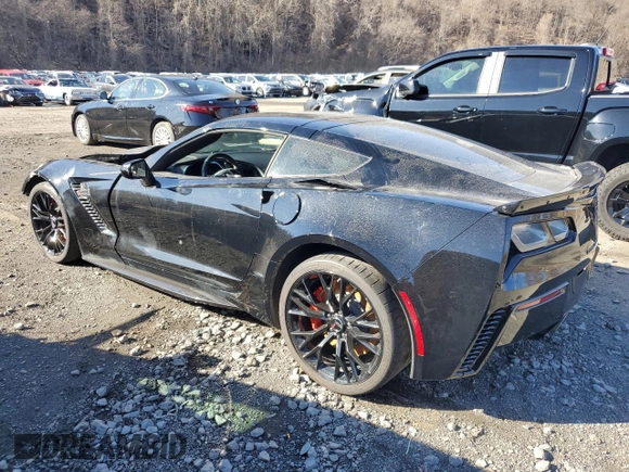 2019 Chevrolet Corvette Z06 1LZ with VIN 1G1YP2D60K5605501, listed as a Copart auction lot 47521875 with 6,752 mi miles and Salvage Title. Bid and sale history available at carsss.com. Image 2.