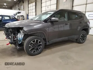 2019 Jeep Compass Trailhawk with VIN 3C4NJDDB1KT618892, listed as a Copart auction lot 49156585 with 93,842 mi miles and Salvage Title. Bid and sale history available at carsss.com. Image 1.