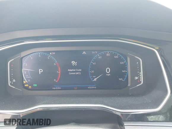 2020 Volkswagen Jetta SEL with VIN 3VWEB7BU9LM013708, listed as a IAAI auction lot 42310338 with 43,259 mi miles and . Bid and sale history available at DreamBid. Image 7.