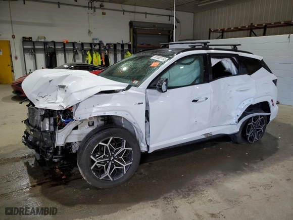 2024 Hyundai Tucson Hybrid N Line with VIN KM8JFCD1XRU159312, listed as a Copart auction lot 82480174 with 0 mi miles and Salvage Title. Bid and sale history available at carsss.com. Image 1.