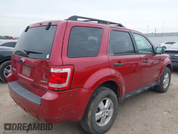 2008 Ford Escape XLT with VIN 1FMCU93118KB59096, listed as a IAAI auction lot 41752159 with 199,185 mi miles. Bid and sale history available at carsss.com. Image 4.