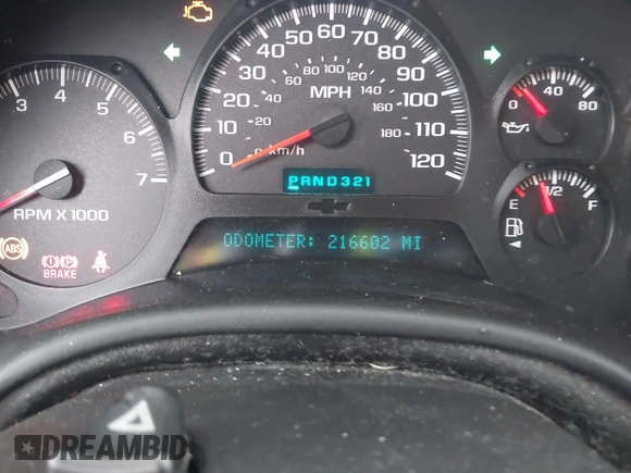 2005 Chevrolet TrailBlazer LS with VIN 1GNDS13S552348684, listed as a IAAI auction lot 42091315 with 216,602 mi miles and . Bid and sale history available at DreamBid. Image 7.