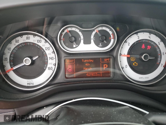 2017 FIAT 500L Lounge with VIN ZFBCFACH1HZ039970, listed as a Copart auction lot 47579055 with 42,903 mi miles and Salvage Title. Bid and sale history available at DreamBid. Image 9.