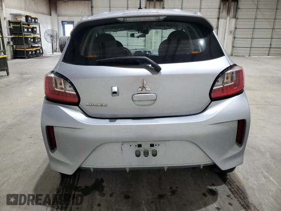 2024 Mitsubishi Mirage ES z VIN ML32AUHJ2RH010024, wystawiony jako Copart lot #59907215 z przebiegiem 29 712 mil mil oraz Szkoda całkowita • Salvage title. Historia ofert i sprzedaży dostępna na DreamBid. Obrazek 6.