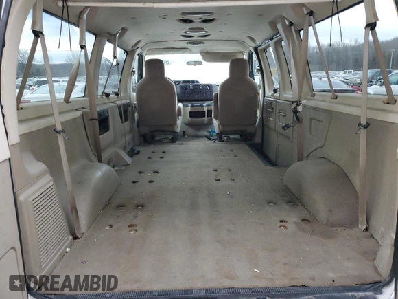 2009 Ford Econoline Passenger XL with VIN 1FBNE31L69DA54219, listed as a Copart auction lot 82971934 with 251,549 mi miles and Salvage title. Bid and sale history available at DreamBid. Image 10.