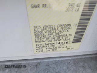 2013 Nissan Altima S with VIN 1N4AL3AP4DN544461, listed as a IAAI auction lot 41880965 with 164,179 mi miles and . Bid and sale history available at DreamBid. Image 9.