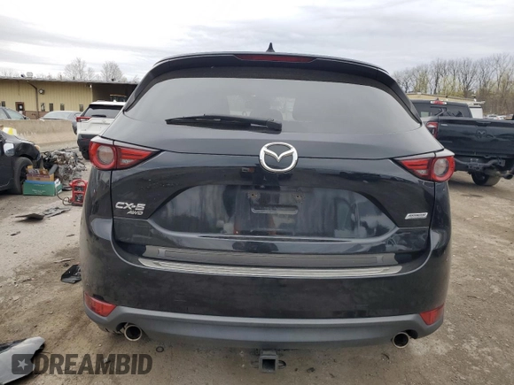 2017 Mazda CX-5 Grand Touring with VIN JM3KFBDL7H0204658, listed as a Copart auction lot 54007165 with 154,546 mi miles and Salvage Title. Bid and sale history available at carsss.com. Image 6.