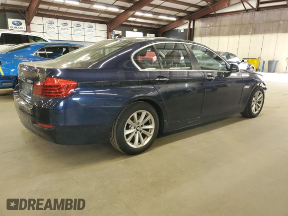 2014 BMW 5 Series 528i xDrive with VIN WBA5A7C58ED616500, listed as a Copart auction lot 57780045 with 110,050 mi miles and Salvage title. Bid and sale history available at DreamBid. Image 3.