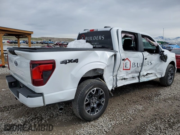 2024 Ford F-150 STX with VIN 1FTEW2LP8RKD86855, listed as a Copart auction lot 49816755 with 18,361 mi miles and Salvage Title. Bid and sale history available at carsss.com. Image 3.
