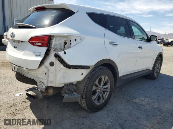 2014 Hyundai Santa Fe with VIN 5XYZTDLB2EG181199, listed as a Copart auction lot 57638045 with 95,056 mi miles and Salvage title. Bid and sale history available at DreamBid. Image 3.