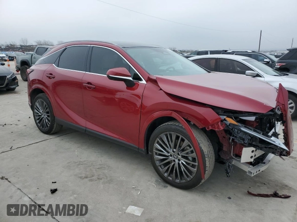 2023 Lexus RX with VIN 2T2BAMBA5PC004124, listed as a Copart auction lot 39609424 with 19,577 mi miles. Bid and sale history available at carsss.com. Image 4.