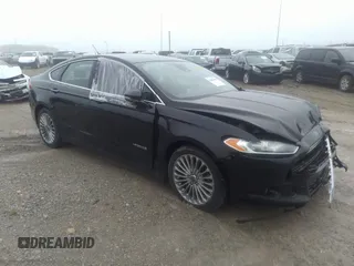 2014 Ford Fusion Titanium Hybrid with VIN 3FA6P0RU2ER324480, listed as a IAAI auction lot 36456446 with 91,159 mi miles. Bid and sale history available at carsss.com. Image 1.