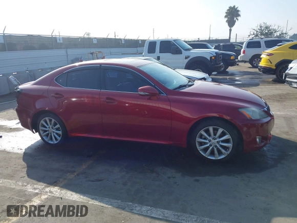 2009 Lexus IS 250 with VIN JTHBK262X95099772, listed as a IAAI auction lot 41625820 with 86,807 mi miles. Bid and sale history available at carsss.com. Image 13.