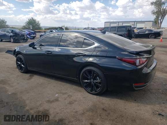 2023 Lexus ES with VIN 58ABA1C19PU028483, listed as a Copart auction lot 69848384 with 21,732 mi miles and Salvage Title. Bid and sale history available at carsss.com. Image 2.