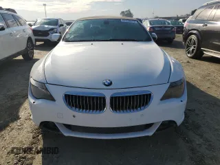 2005 BMW 6 Series 645Ci with VIN WBAEK73445B327467, listed as a Copart auction lot 82339674 with 135,052 mi miles and Salvage Title. Bid and sale history available at carsss.com. Image 5.