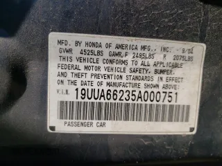 2005 Acura TL with VIN 19UUA66235A000751, listed as a Copart auction lot 49823555 with 151,764 mi miles and Salvage Title. Bid and sale history available at carsss.com. Image 12.