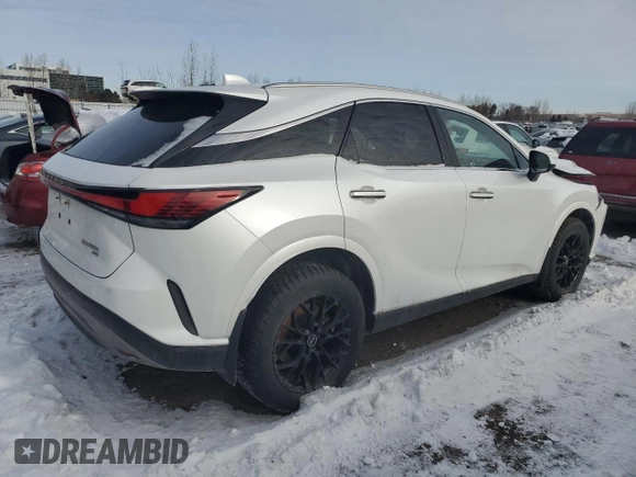 2023 Lexus RX with VIN 2T2BBMCAXPC008634, listed as a Copart auction lot 42759695 with 15,829 mi miles and Salvage Title. Bid and sale history available at carsss.com. Image 3.