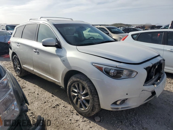 2014 Infiniti QX60 with VIN 5N1AL0MM7EC512252, listed as a Copart auction lot 50782345 with 177,541 mi miles and Salvage Title. Bid and sale history available at carsss.com. Image 4.